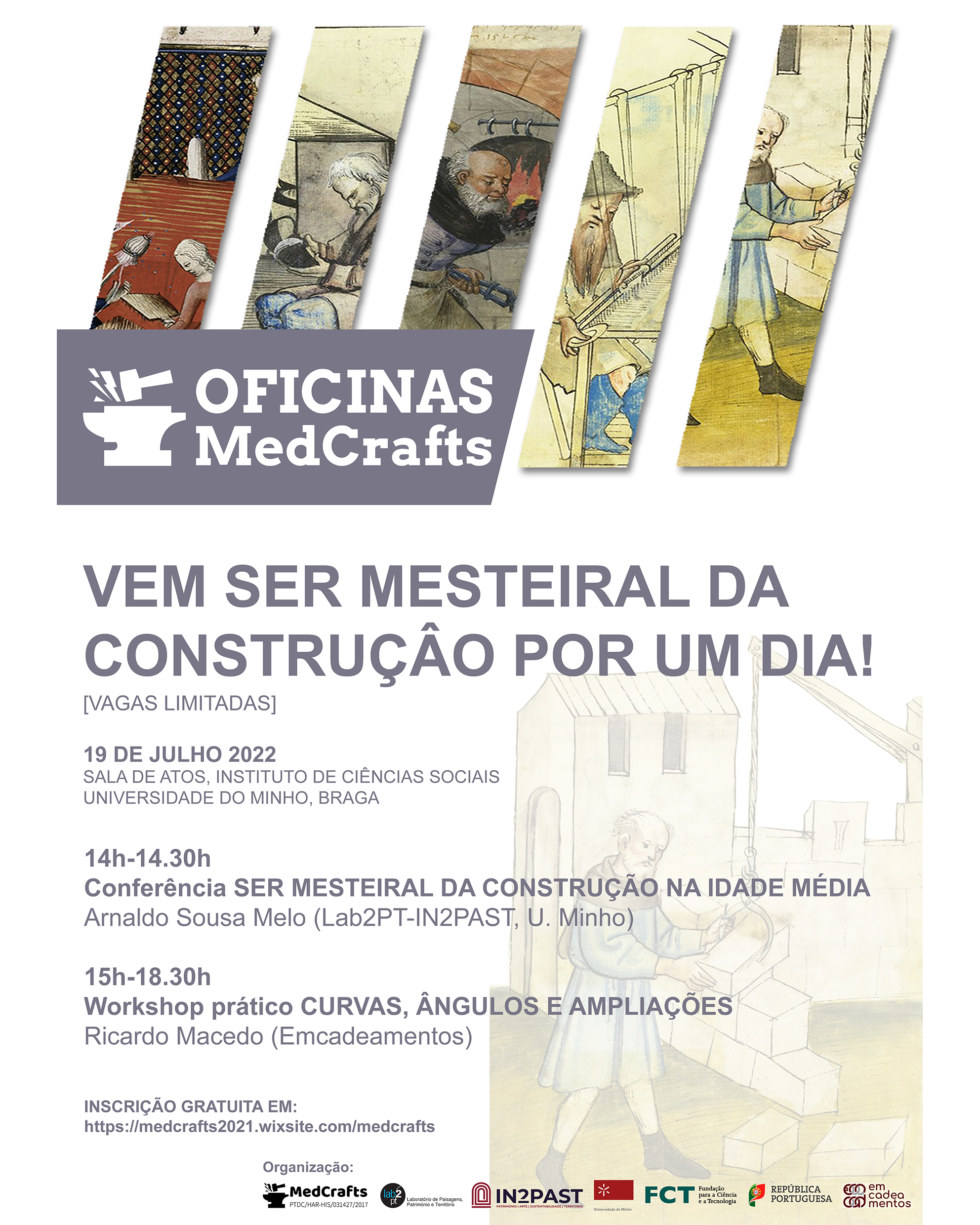 MedCrafts Workshops - cycle of conferences and hands-on workshops: "Being a construction craftsman in the Middle Ages" image
