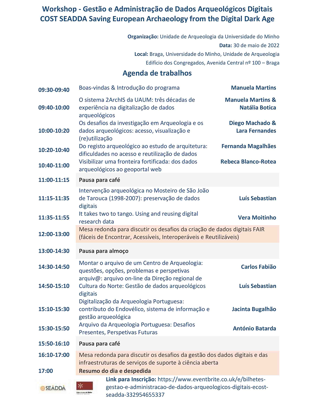 Workshop - Management and Administration of Digital Archaeological Data (COST Action SEADDA) – Open Registration image
