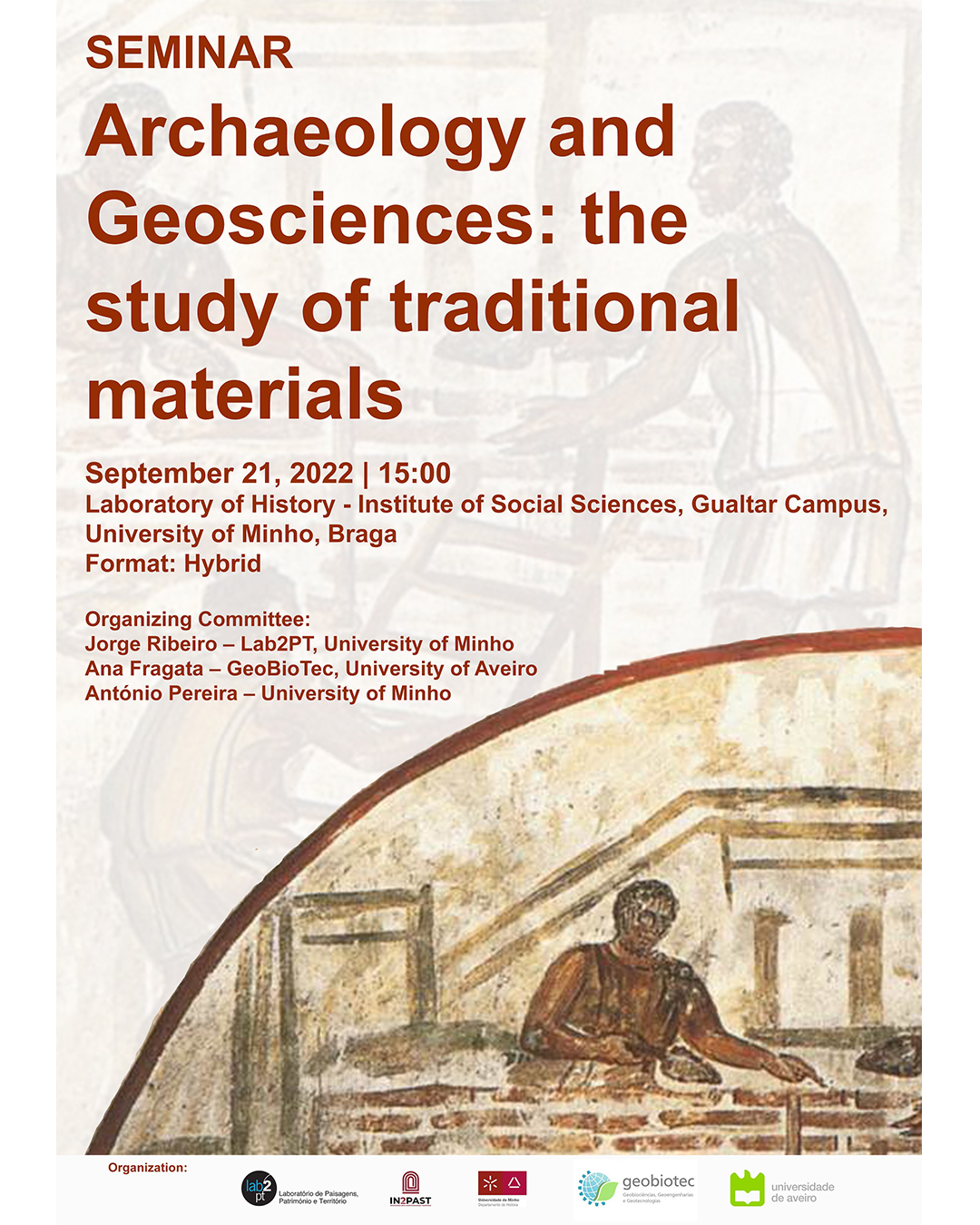Seminar "Archaeology and Geosciences: the study of traditional materials" image