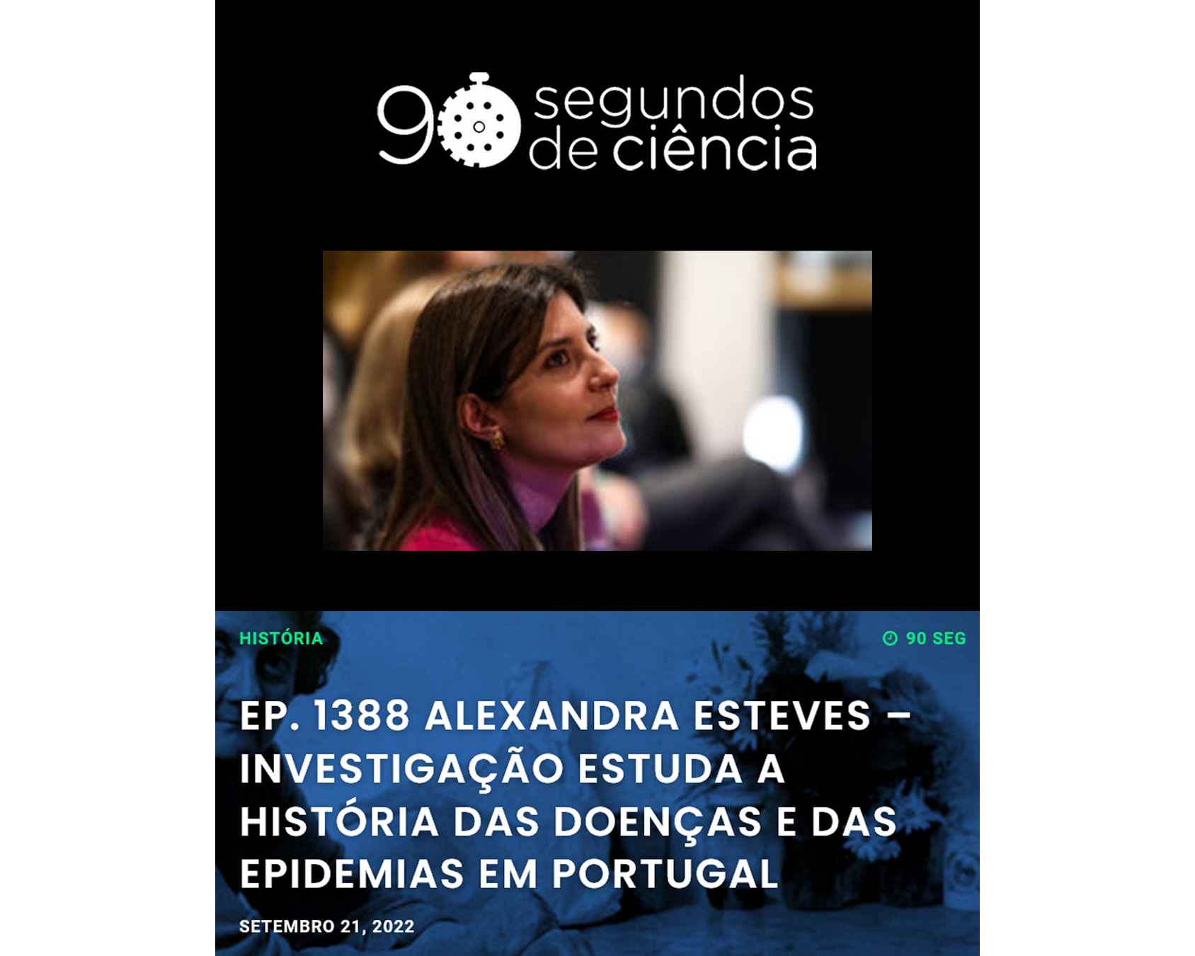 Alexandra Esteves – Investigação estuda a História das doenças e das epidemias em Portugal image